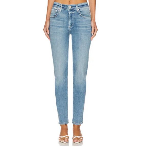 Citizens of Humanity CH Sz 31 Racer Jeans Womens Low Rise Slim Light Wash Denim - Picture 1 of 8